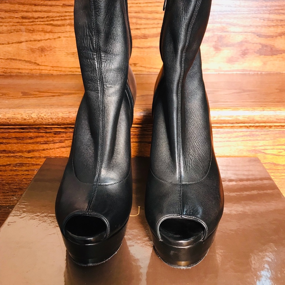Gucci - Black Nappa Stretch Nero Boots/Bootie - Picture 2 of 8